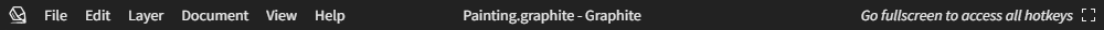 The title bar